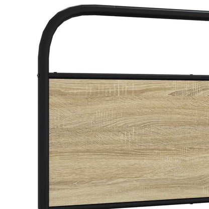 Bedframe zonder matras metaal sonoma eikenkleurig 183x213 cm