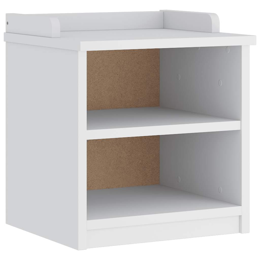 Gangbankje SANDNES wit 45x40x50 cm massief grenenhout