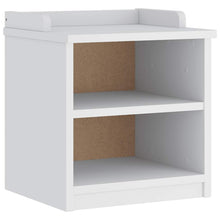 Gangbankje SANDNES wit 45x40x50 cm massief grenenhout