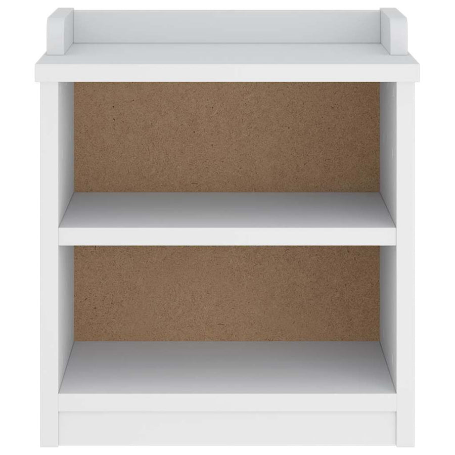 Gangbankje SANDNES wit 45x40x50 cm massief grenenhout