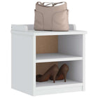 Hallway bench SANDNES white 45x40x50 cm solid pine wood