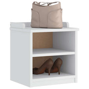 Gangbankje SANDNES 45x40x50 cm massief grenenhout wit
