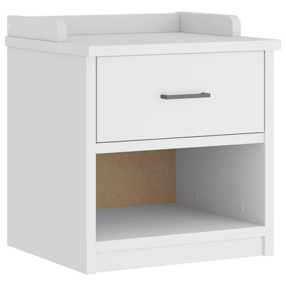 Gangbankje SANDNES wit 45x40x50 cm massief grenenhout