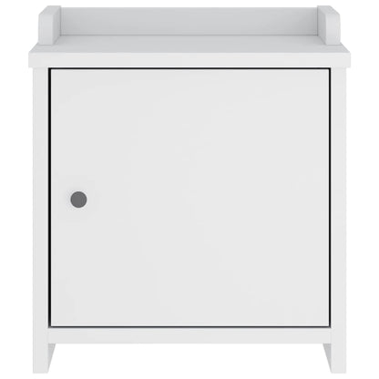 Gangbankje SANDNES wit 45x40x50 cm massief grenenhout