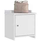 Hallway bench SANDNES white 45x40x50 cm solid pine wood