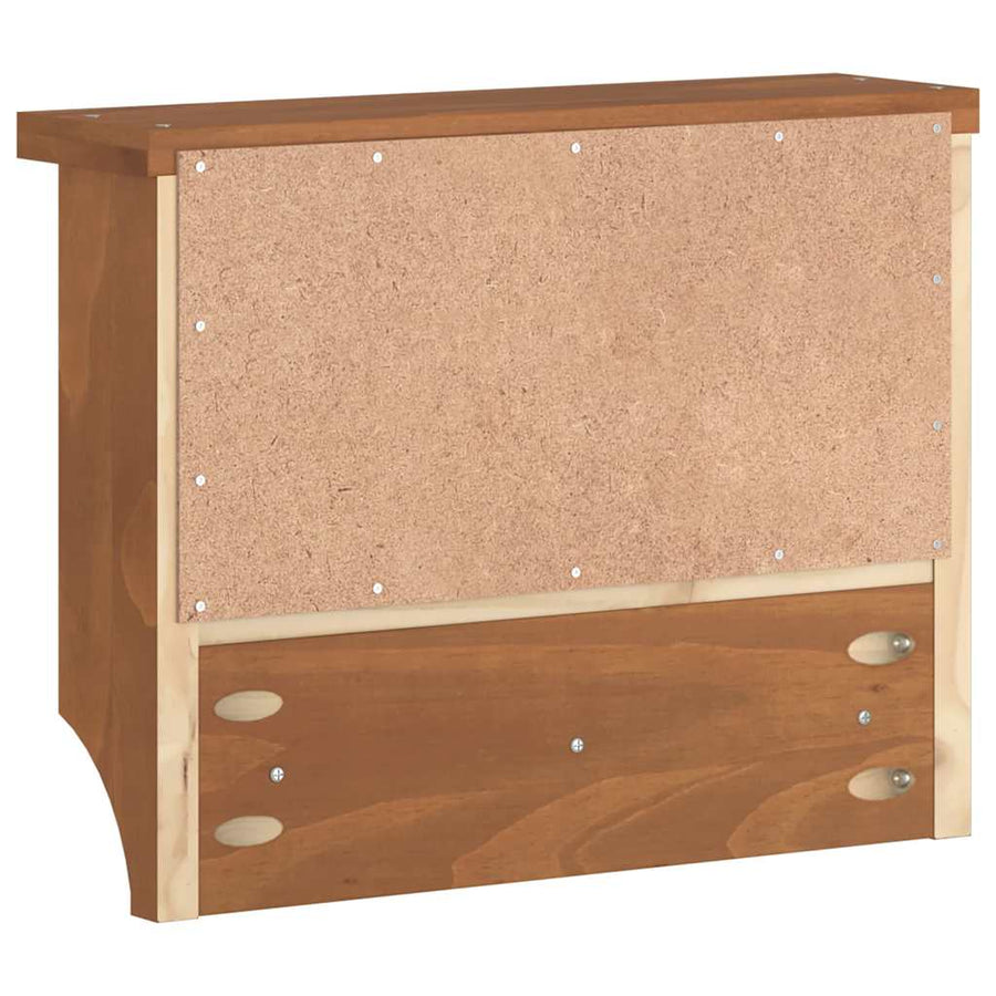 Wandkapstok SANDNES 45x12x35 cm massief grenenhout