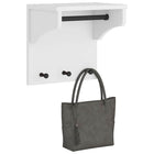 Wall coat rack SANDNES white 43x30x42 cm solid pine