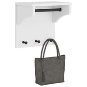 Wandkapstok SANDNES massief grenenhout wit 43x30x42 cm