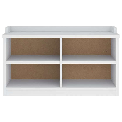 Gangbankje SANDNES wit 87x40x50 cm massief grenenhout
