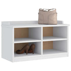 Hall bench SANDNES white 87x40x50 cm solid pine