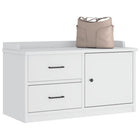 Hall bench SANDNES white 87x40x50 cm solid pine