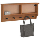 Wall coat rack SANDNES 87x12x35 cm solid pine