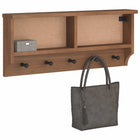 Wall-mounted coat rack SANDNES 87x12x35 cm solid pine