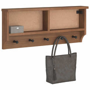 Wall-mounted coat rack SANDNES 87x12x35 cm solid pine