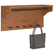 Wandkapstok massief grenenhout 87x30x42 cm