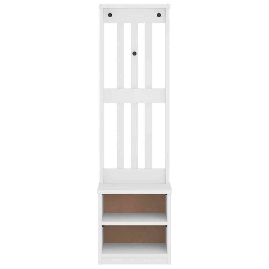 Halboom SANDENS wit 45x40x159,5 cm massief grenenhout