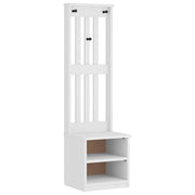 Halboom SANDNES wit 45x40x159,5 cm massief grenenhout