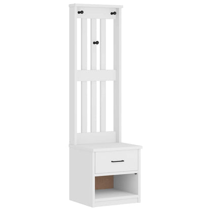 Halboom SANDENS wit 45x40x159,5 cm massief grenenhout