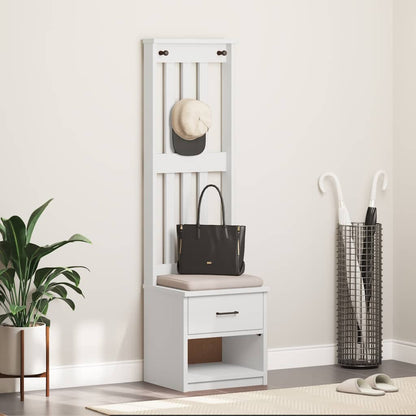 Halboom SANDENS wit 45x40x159,5 cm massief grenenhout