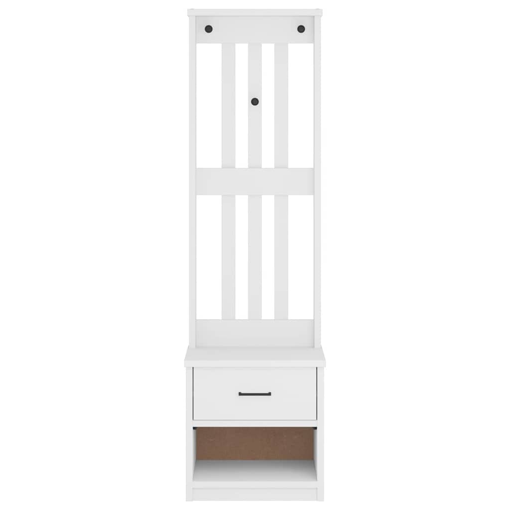 Halboom SANDENS wit 45x40x159,5 cm massief grenenhout