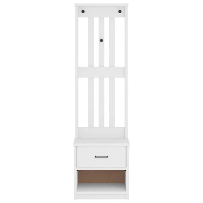 Halboom SANDENS wit 45x40x159,5 cm massief grenenhout