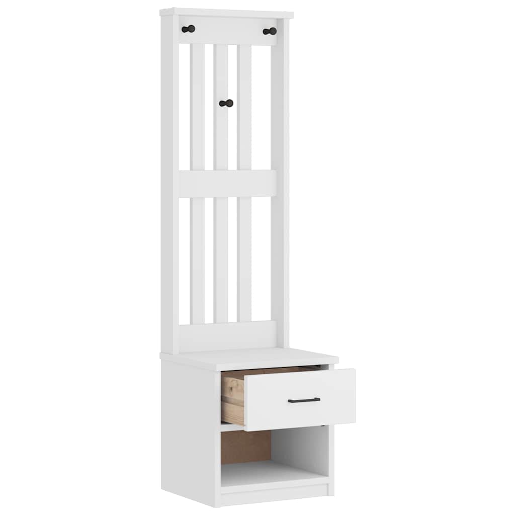 Halboom SANDENS wit 45x40x159,5 cm massief grenenhout