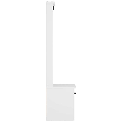 Halboom SANDENS wit 45x40x159,5 cm massief grenenhout