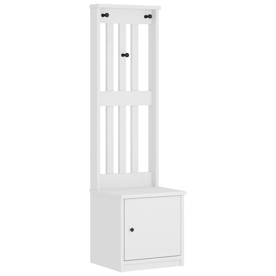 Halboom SANDENS wit 45x40x159,5 cm massief grenenhout