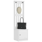 Coat rack SANDNES white 45x40x159.5 cm solid pine