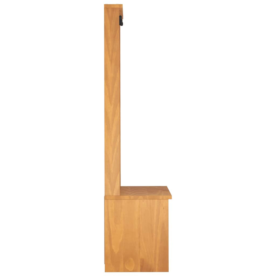 Kapstok SANDNES 87x40x159,5 cm massief grenenhout