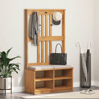 Kapstok SANDNES 87x40x159.5 cm massief grenenhout