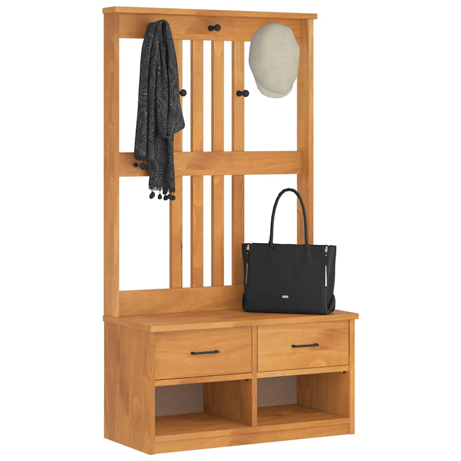 Halboom Sandnes 87X40X159,5 Cm Massief Grenenhout 87 x 40 x 159.5 cm