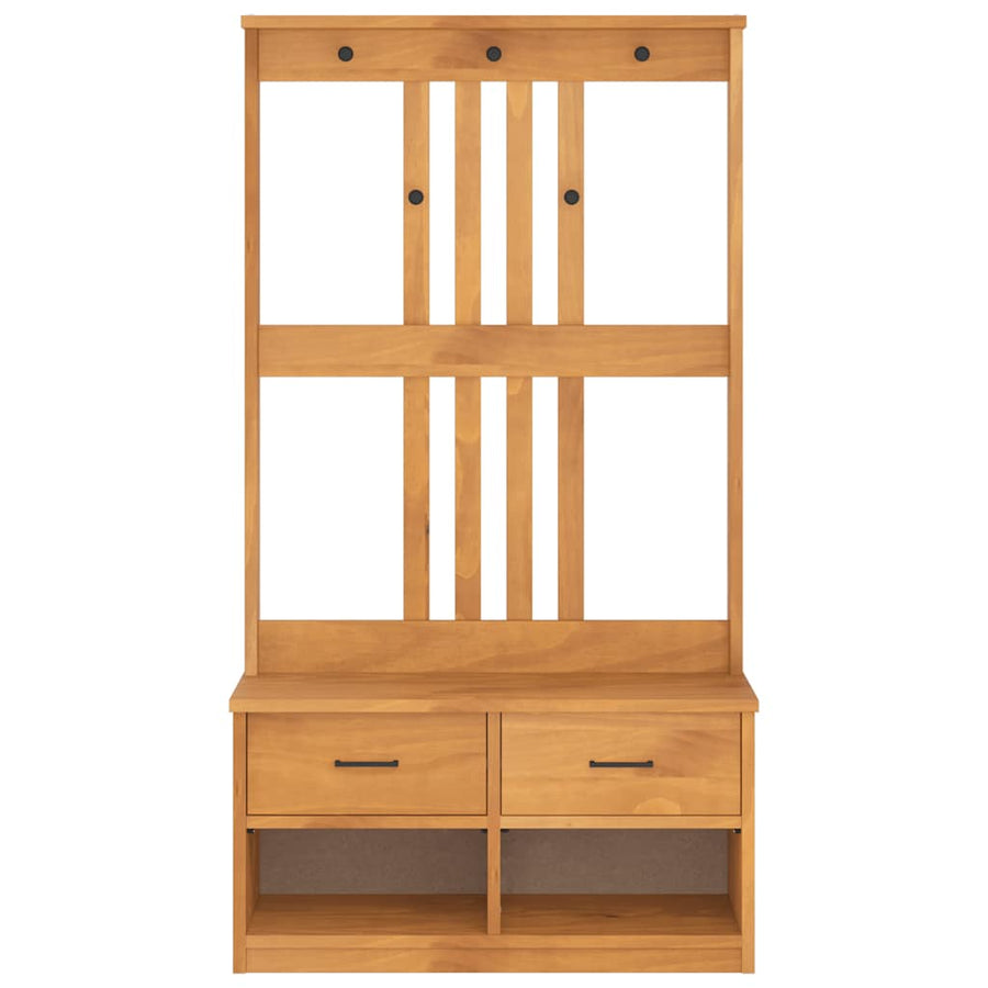 Halboom Sandnes 87X40X159,5 Cm Massief Grenenhout 87 x 40 x 159.5 cm