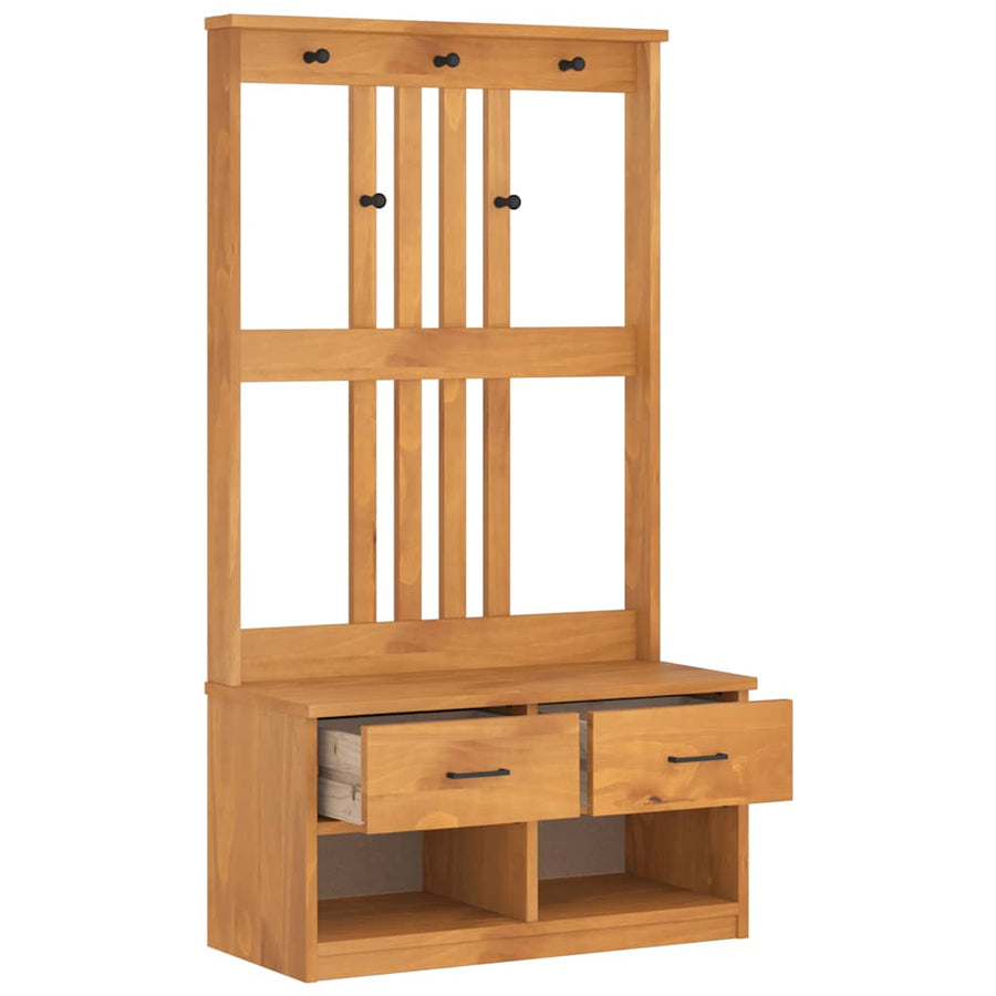 Halboom Sandnes 87X40X159,5 Cm Massief Grenenhout 87 x 40 x 159.5 cm