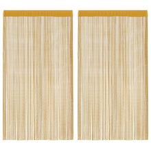 Koordgordijnen 2 st 100x250 cm goudkleurig