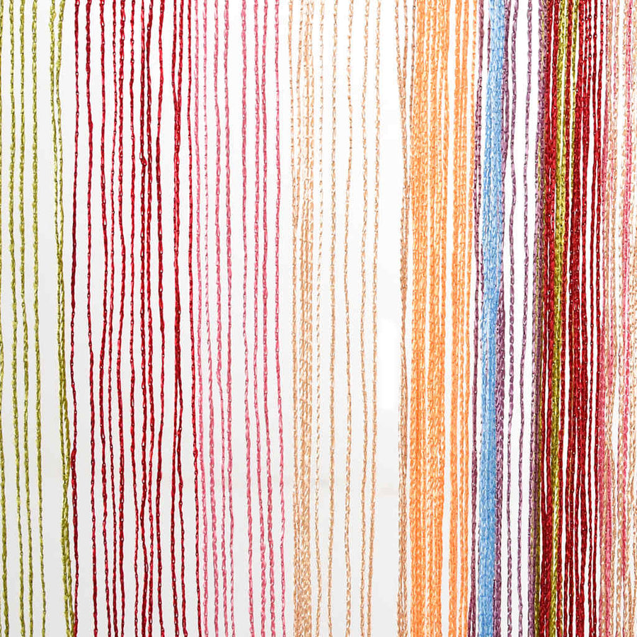Koordgordijnen 2 st Veelkleurig 100x250 cm