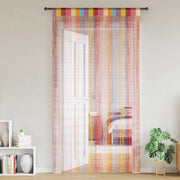 Koordgordijnen 2 st 100x250 cm veelkleurig