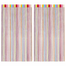Koordgordijnen 2 st Veelkleurig 140x250 cm