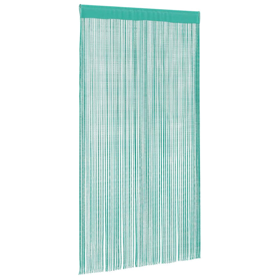 Koordgordijnen 2 st turkoois 100x250 cm