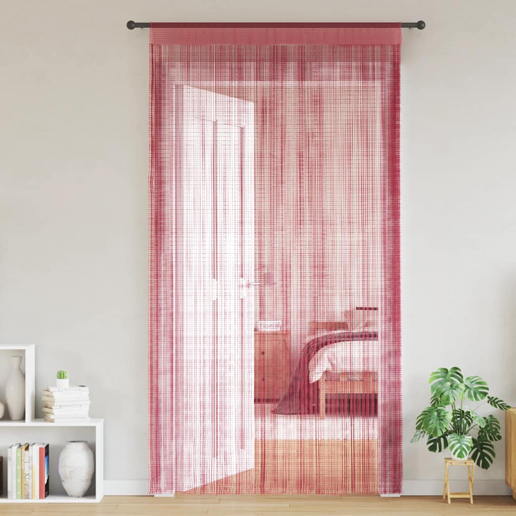 Koordgordijnen 2 st 100x250 cm roze
