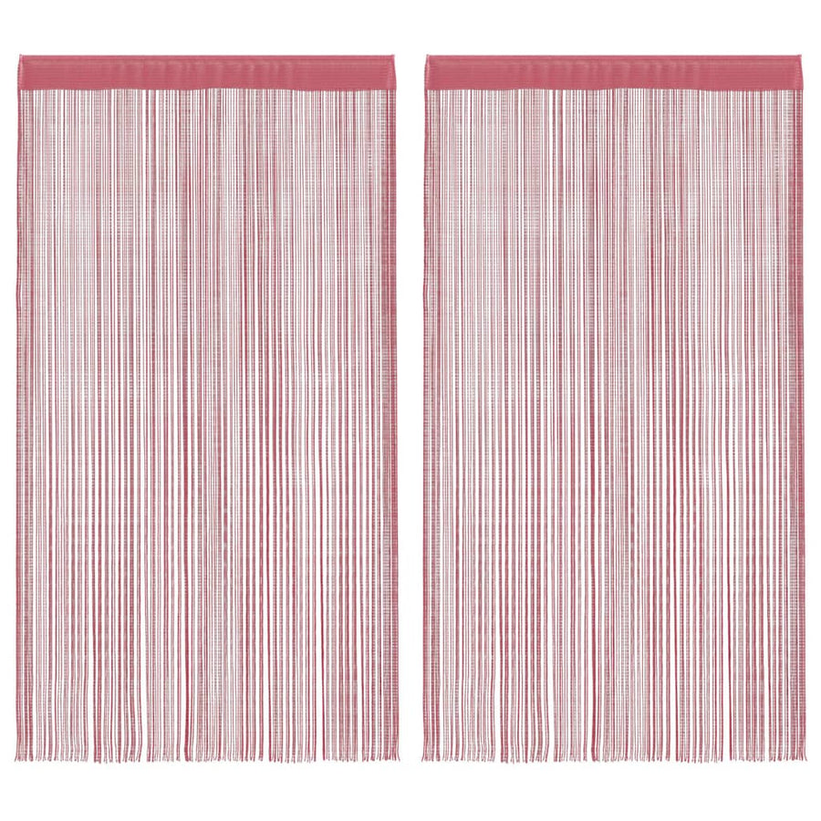 Koordgordijnen 2 st 140x250 cm roze