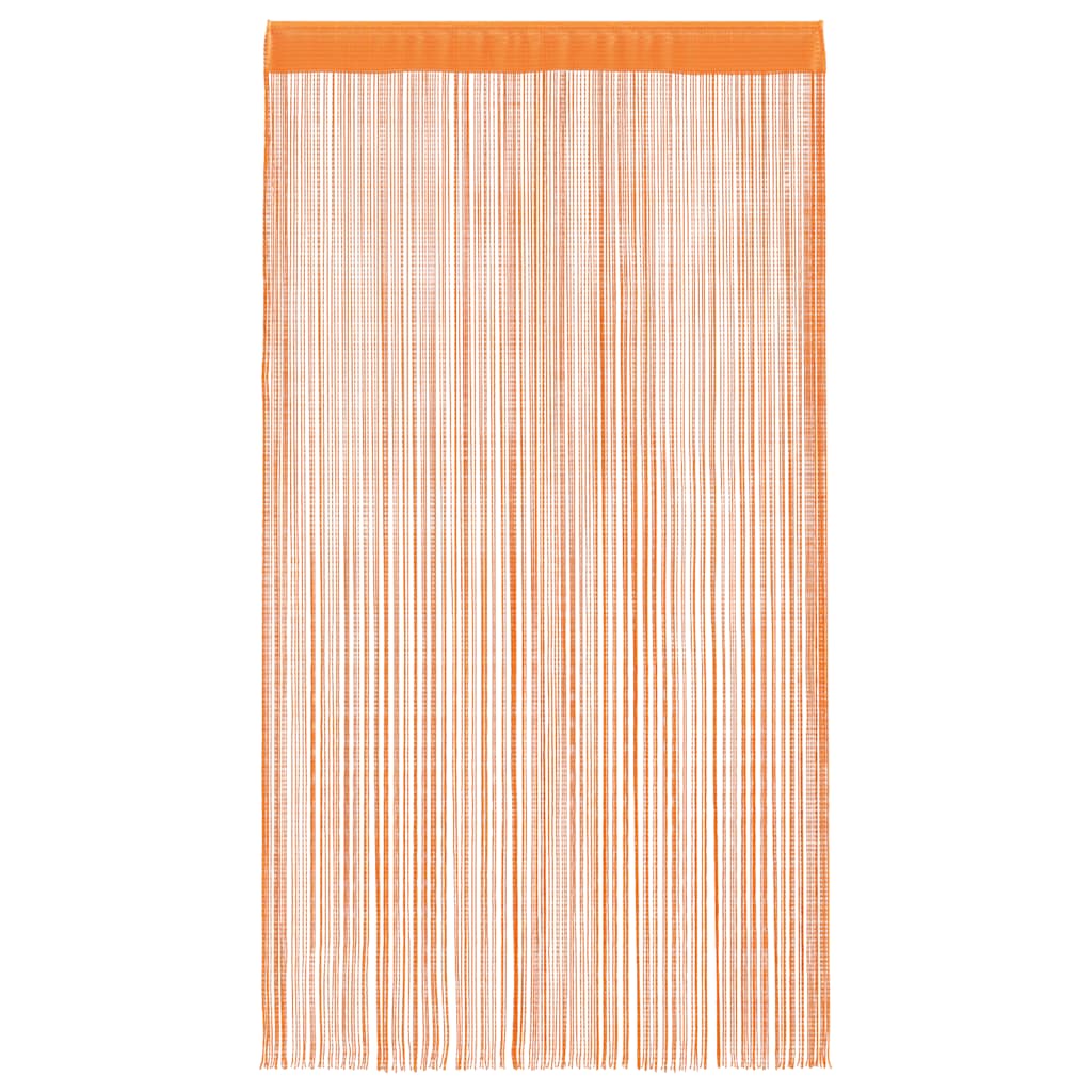 Koordgordijnen 2 st 140x250 cm oranje