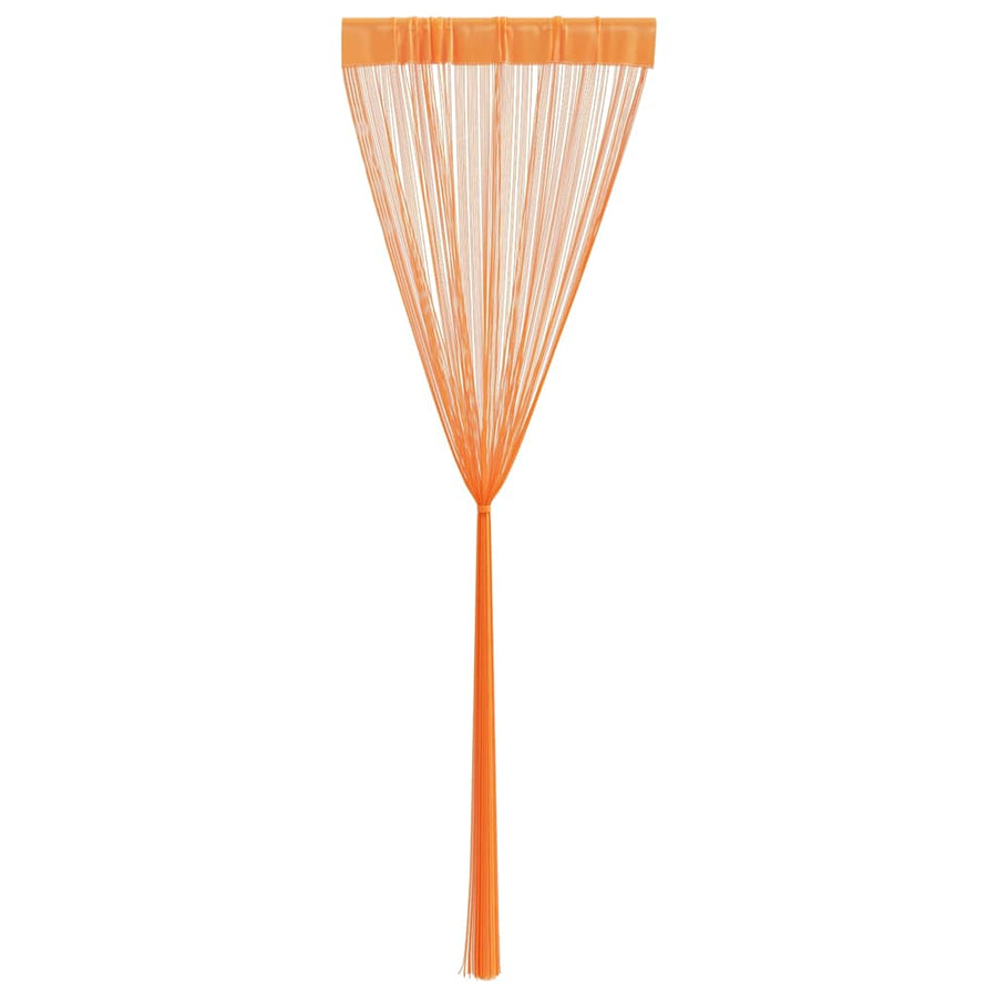 Koordgordijnen 2 st 140x250 cm oranje