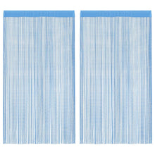 Koordgordijnen 2 st 100x250 cm lichtblauw