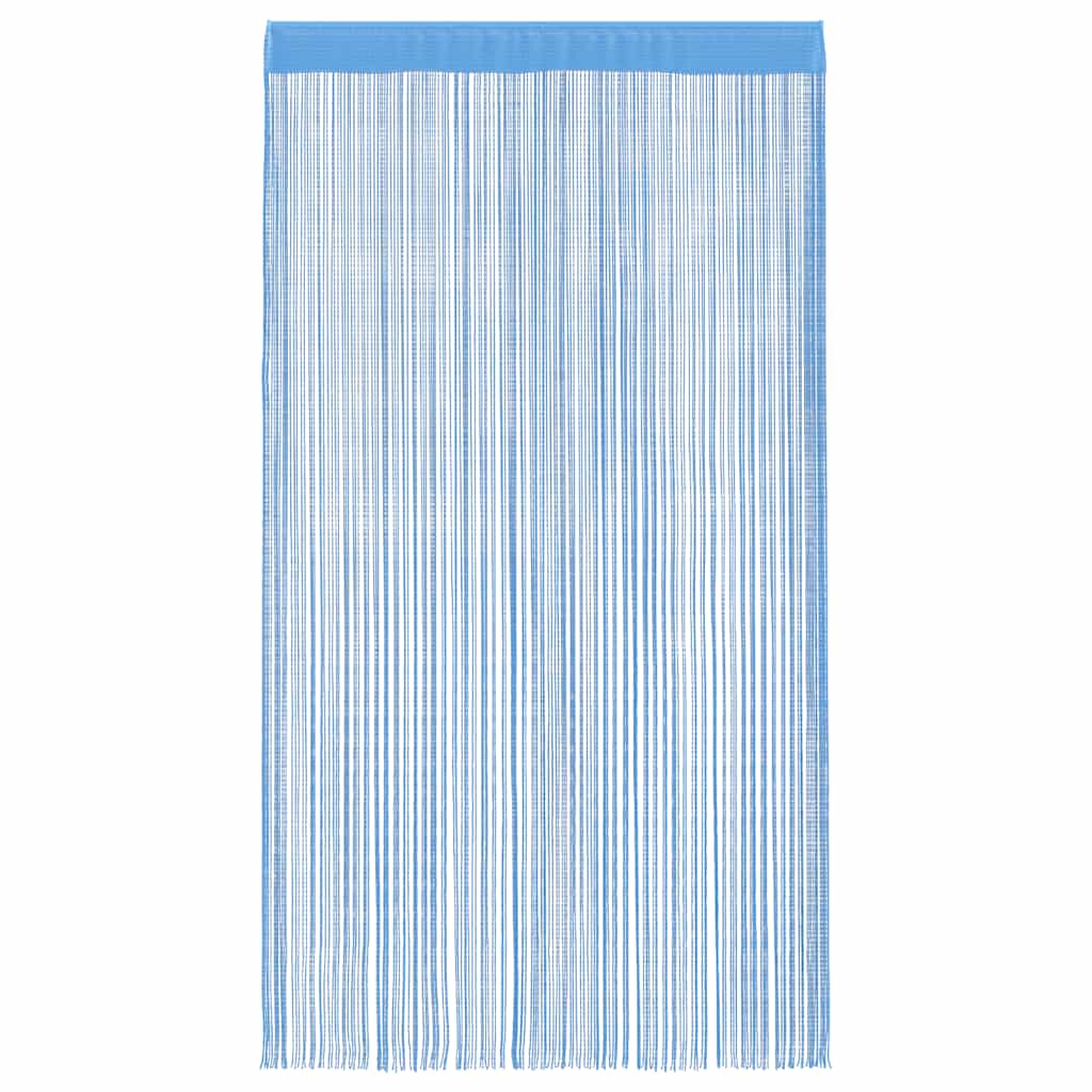 Koordgordijnen 2 st 140x250 cm lichtblauw