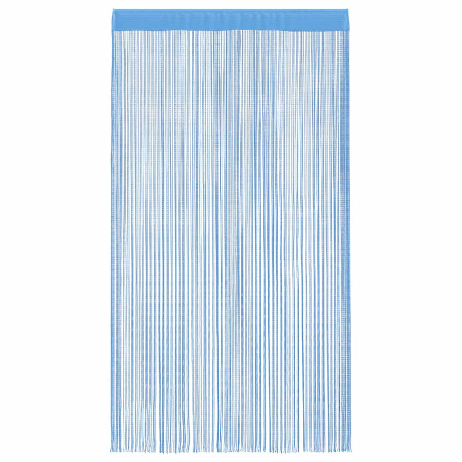 Koordgordijnen 2 st 140x250 cm lichtblauw