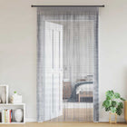 String curtains 2 pcs 100x250 cm light grey