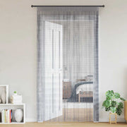 Koordgordijnen 2 st 100x250 cm lichtgrijs polyester