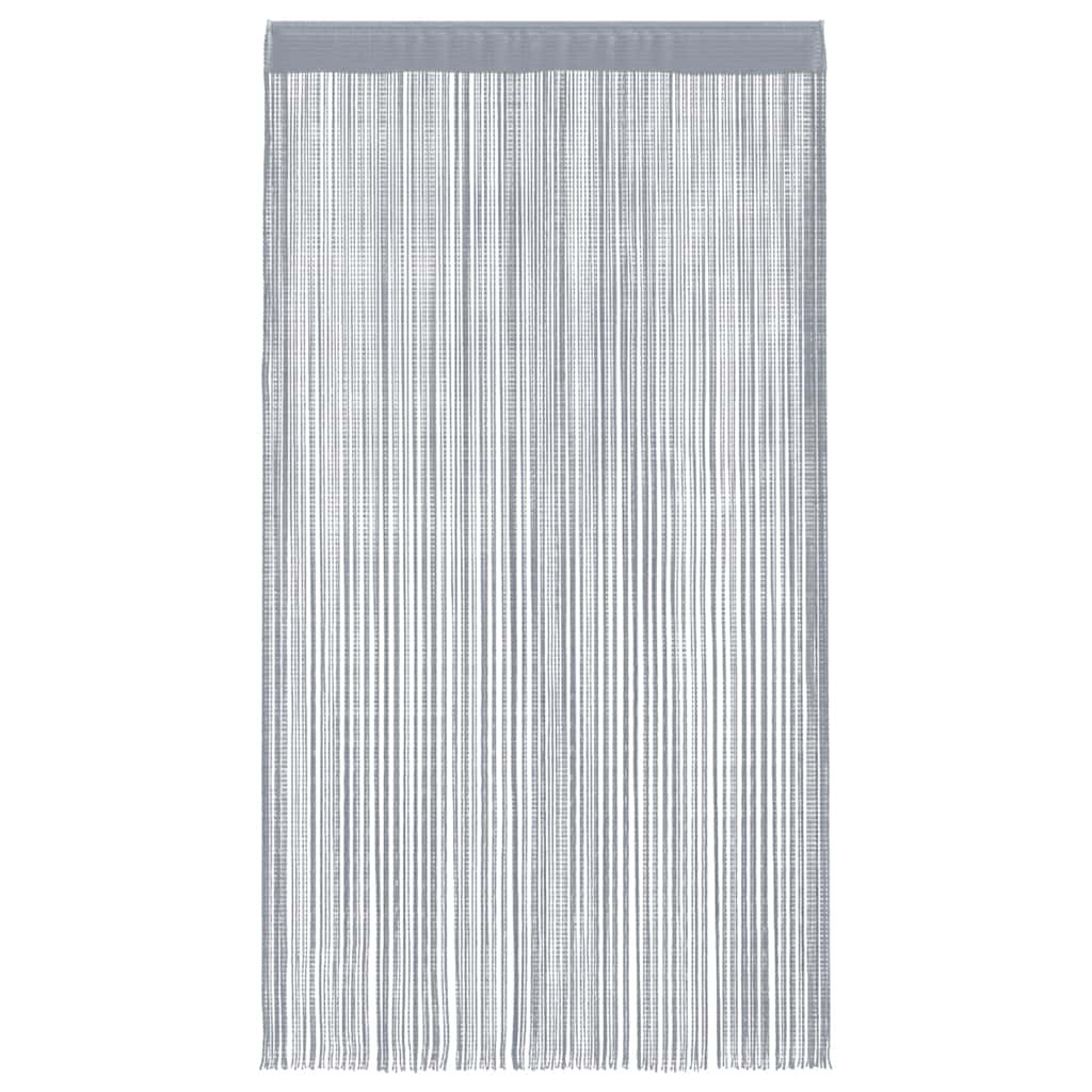Koordgordijnen 2 st 140x250 cm lichtgrijs