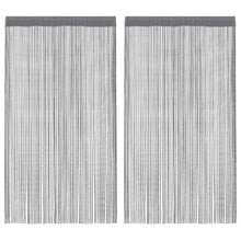 Koordgordijnen 2 st 100x250 cm antracietkleurig